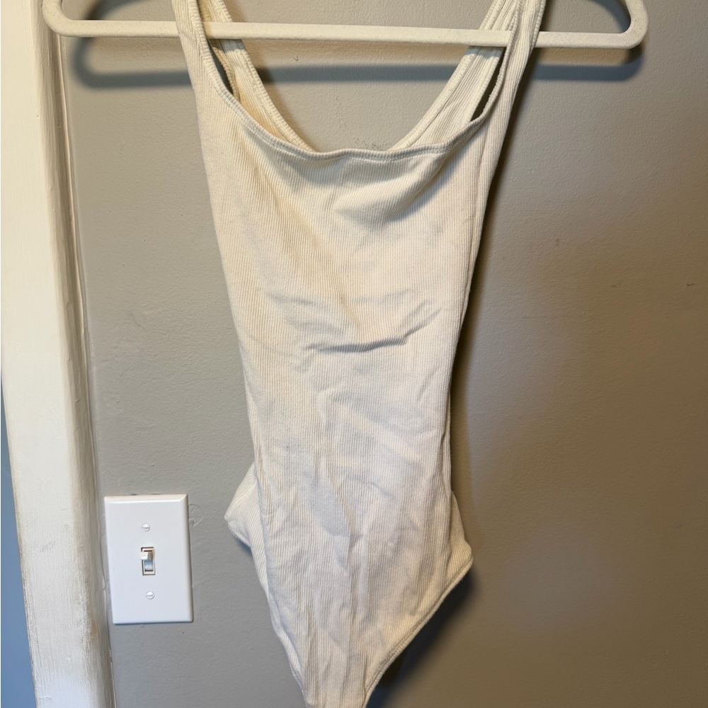 Skims cotton ribbed bodysuit